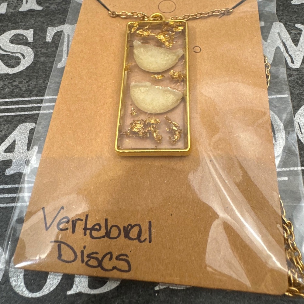 OOAK Handcrafted Fox‎ Vertebral Discs Taxidermy Oddities Animal Bone Necklace